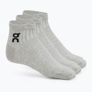 On Logo Sock Mid 3 pár heather szürke