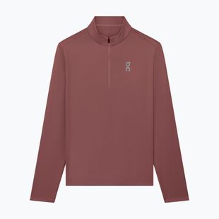 Férfi futópulóver On Core 1/4 Zip barberry