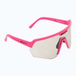 SCOTT Sport Shield LS acid pink/grey light sensitive napszemüveg
