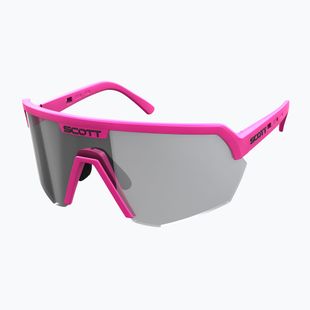 SCOTT Sport Shield LS acid pink/grey light sensitive napszemüveg