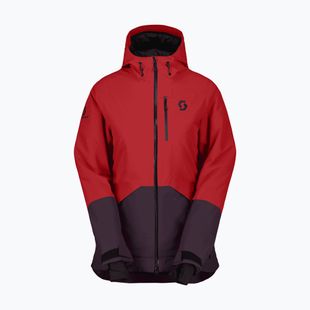 Női sí kabát SCOTT Ultimate Dryo Ripstop power red/rich purple