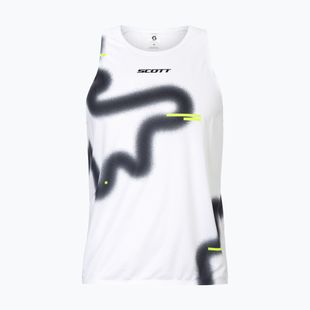Férfi futó póló SCOTT RC Run Tank white/black
