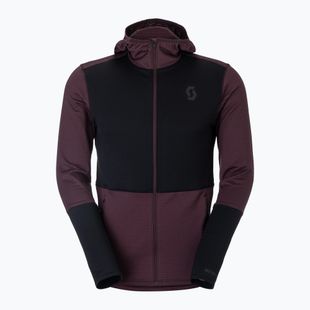 Férfi polár pulóver SCOTT Defined Light Hoody cocoa red/black