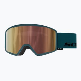 Síszemüveg SCOTT Trace Pro Light Sensitive petrol green/amp ls cinnamon chrome