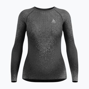 Női hőaktív pulóver Odlo Performance Warm Blackcomb Bl Top Crew Neck black