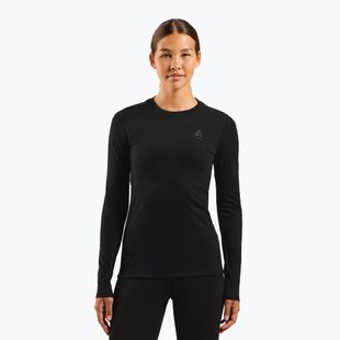 Női termoaktív felső ODLO Merino 160 Bl Top Crew Neck black