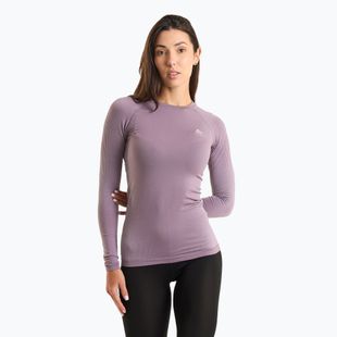 Női termo hosszú ujjú felső ODLO Performance Warm Bl Top Crew Neck gray ridge