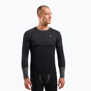 Férfi termikus hosszú ujjú ODLO Fundamentals Performance Warm Bl Top Crew Neck black