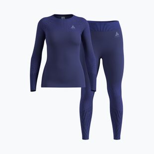 Női termo fehérnemű szett ODLO Fundamentals Performance Warm skipper blue