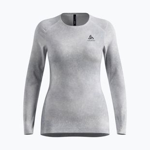Női termoaktív felső ODLO Active Warm X Pow Bl Top Crew Neck odlo silver grey