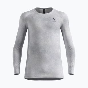 Férfi thermo hosszú ujjú póló ODLO Active Warm X Pow Bl Top Crew Neck silver grey
