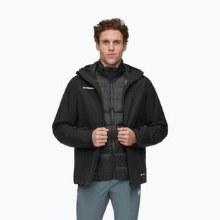 Férfi 3 az 1-ben kabát Mammut Treeline 3 in 1 HS Hooded Jacket Men black/black