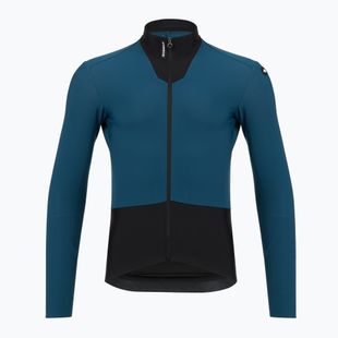 Férfi kerékpáros hosszú ujjú póló ASSOS Equipe R S11 Spring Fall petrol blue