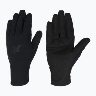 ASSOS Spring Fall P1 fekete kerékpáros kesztyű