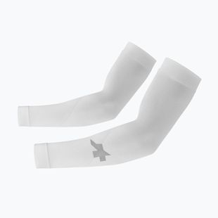 Kerékpáros karmelegítők ASSOS Summer Arm UV Protector P1 white