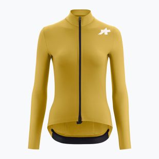 Női kerékpáros hosszú ujjú póló ASSOS Mille GT Spring Fall Jersey S11 golden yellow