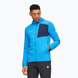 Férfi trekking pulóver Mammut Madris Light ML Hooded Jacket Men glacier blue/marine