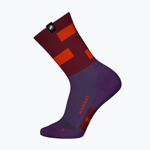 Zokni Mammut Hiking Merino Crew Socks paloja/dark mammut red