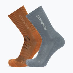 Zokni Mammut Multisport Crew Socks 2 pack autumn larice/strata
