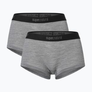 Női thermo boxeralsók super.natural Tundra 175 Hipser 2 pár sashmere grey melange/cashmere grey melange