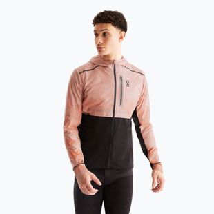 Férfi On Weather Lumos fa rózsaszín/fekete futókabát