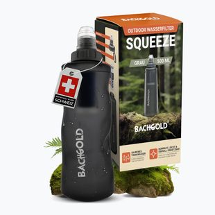 Szűrő túra palack Bachgold Squeee 500 ml grey