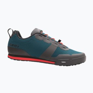 Férfi kerékpáros platform cipő Giro Tracker Fastlace harbor blue/bright red