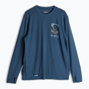 KAVU Férfi Sol Crew pulóver orion kék