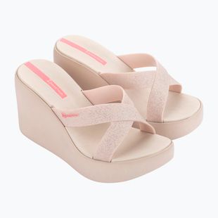 Női papucsok Ipanema High Fashion II Slide beige/glitter/pink