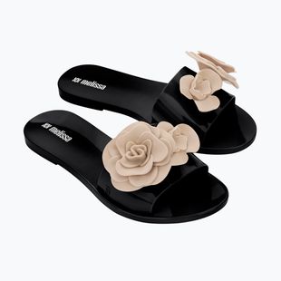 Női papucsok Melissa Babe Petals Ad black/beige