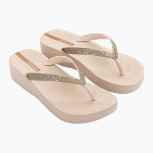 Női Ipanema Mesh Chic Plat bézs/glitter flip flopok