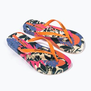 Női flip-flop papucs Ipanema Graffiti III yellow/orange/black