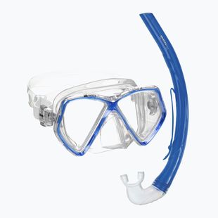 Gyerek snorkeling készlet Mares Combo Zephir Junior royal blue/clear