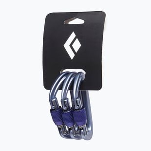 Mászókarabiner Black Diamond Liteforge Screwgate 3 db gray