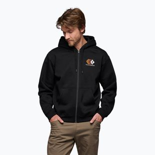 Férfi Black Diamond Faded Full Zip Hoody fekete