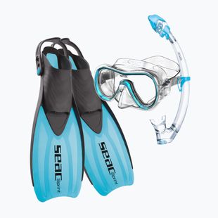 SEAC Tris Sprint Dry kék snorkeling szett