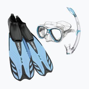 Snorkeling készlet SEAC Tris Ala aquamarine