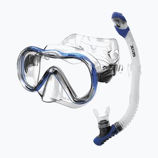 Snorkeling készlet SEAC Bis Boss + Reverse Dry blue