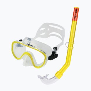 Gyerek snorkeling készlet SEAC Marina Bis Set yellow