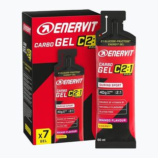 Energiagél-csomag Enervit Carbo Gel C2:1Pro 7 pcs x 60 ml mango