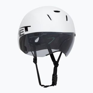 Kerékpáros sisak MET Codatronica white/silver matte glossy