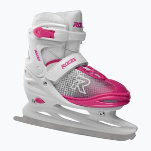 Gyerek korcsolya Roces Jokey Ice X white/pink