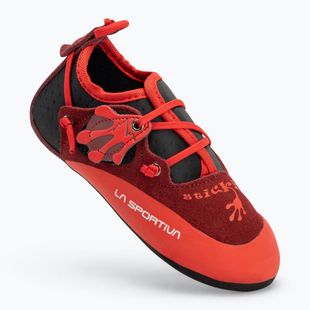 La Sportiva Stickit chili/ mákos gyermek mászócipő