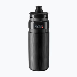 Kerékpáros kulacs Elite FLY Tex 750 ml black/grey logo