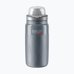 Kerékpáros kulacs Elite FLY Tex MTB 550 ml grey/grey logo