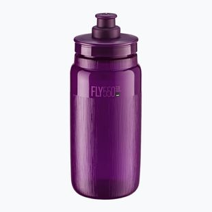 Elite FLY Tex 550 ml átlátszó/lila kerékpáros palack