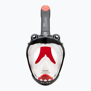 Gyermek teljes arcot fedő snorkelmaszk Cressi Kiddy Full Face Jr black/clear/red