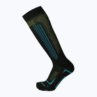 Sízokni Mico Medium Superthermo Primaloftsilk Ski nero/turchese