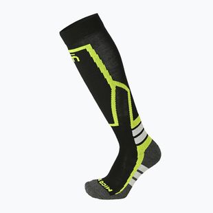 Gyerek sízokni Mico Medium Weight Warm Control Ski nero giallo fluo