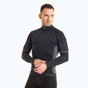 Férfi termoaktív felső Mico M1 Mock Neck nero